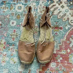 Eileen Fisher leather espadrille sandals